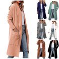 thumbnail image 1 of Lovskoo Long Cardigans for Women Trendy Casual Long Sleeve Draped Open Front Knit Pockets Cardigan Jackets Gray, 1 of 8
