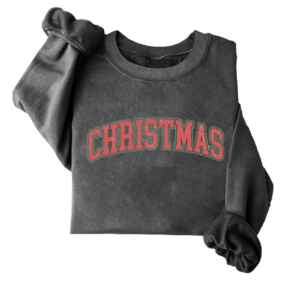 Lovskoo Christmas Vibes Sweatshirt Women Merry Christmas Shirt Xmas Long Sleeve Shirt Winter Holiday Sweatshirts Dark Gray