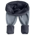 thumbnail image 1 of Zwiiyzr Maternity Leggings for Womens Winter Over The Belly High Waist Sherpa Fleece Lined Leggings Stretchy Thick Plush Warm Thermal Pregnancy Pants Maternity Clothes Dark Gray, 1 of 3