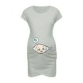 thumbnail image 1 of Zwiiyzr 2025 Maternity Tank Dress for Women Breastfeeding Dress Sleeveless Pregnancy Dress Letter Print Nusring Dress Gray, 1 of 8