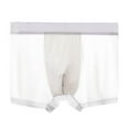 thumbnail image 1 of Lovskoo Men's 2024 Underwear Boxer Briefs Ice Silk Thin Style Seamless Soft Trunks Business Breathable Summer Comfortable Boxers Underpants White XL, 1 of 3