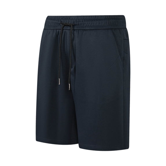 Lovskoo Men's Beach Board Shorts Solid Color Casual Beach Daily Outdoor Shorts Dark Blue