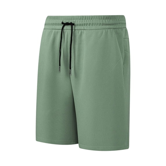 Lovskoo Men's Beach Board Shorts Solid Color Casual Beach Daily Outdoor Shorts Green