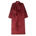 thumbnail image 1 of Lovskoo Men's Long Sleeve Bathrobe Winter Warm Cozy Soft Plush Shawl Collar Robe Loungewear Burgundy, 1 of 4