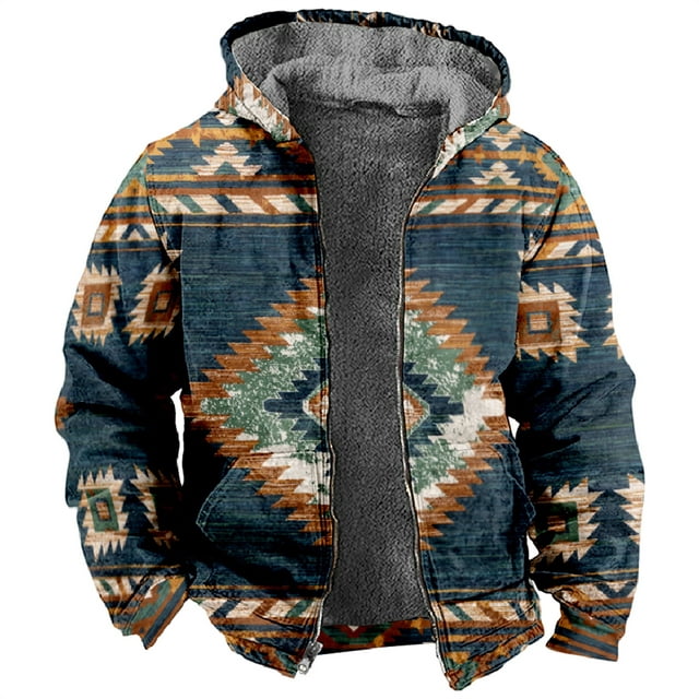 Lovskoo Men's Sherpa Fleece Hoodies Full Zip Up Sweatshirts Winter Warm ...
