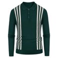 thumbnail image 1 of Lovskoo Men's Sweaters Pullover Winter Long Sleeve Turn-Down Collar Sweater Tops Green, 1 of 8