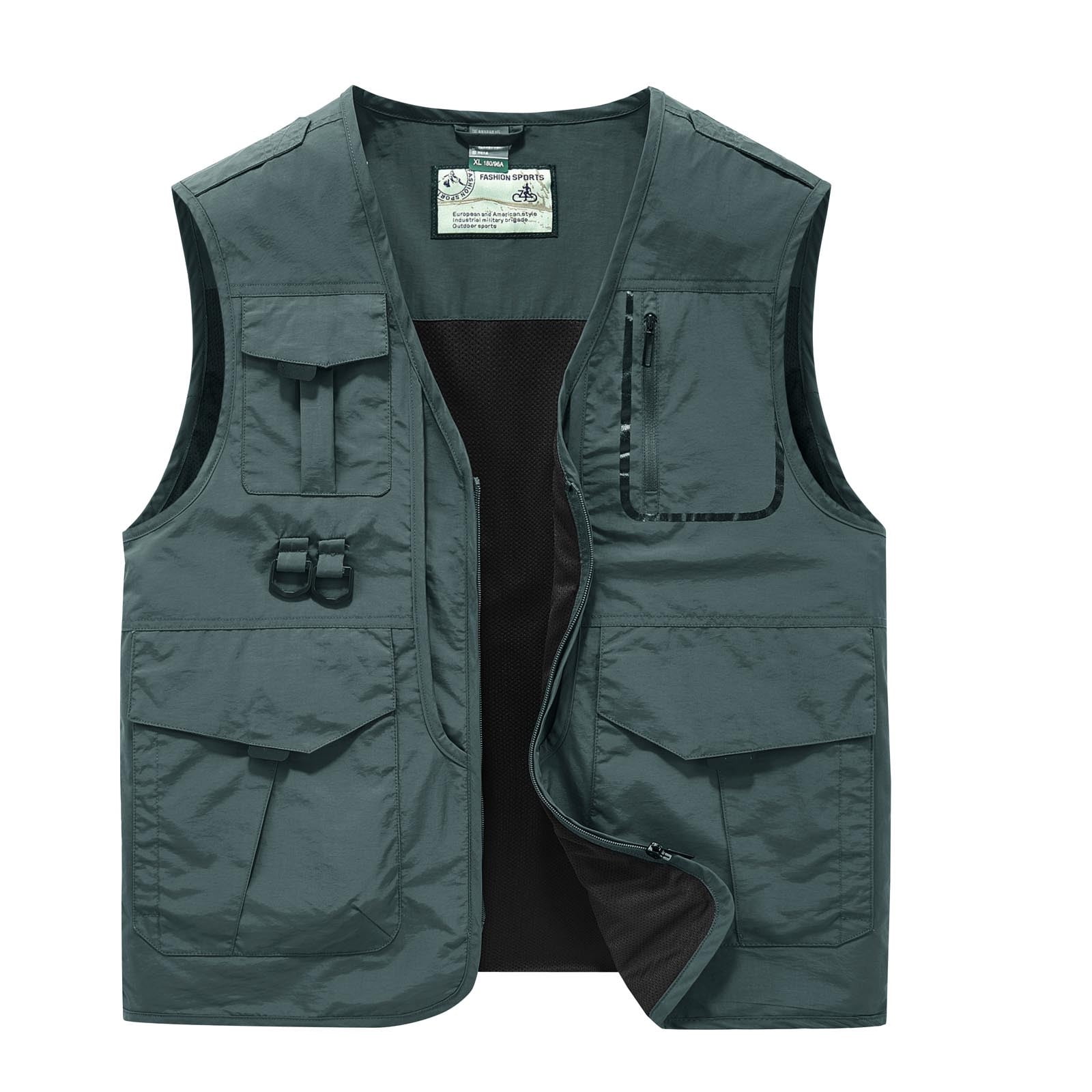 Lovskoo Men's Thin Sports Multi-bag Casual Quick-drying Loose Vest