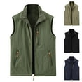 thumbnail image 1 of Lovskoo Men's Workout Vest Coats Tank Tops Sleeveless Thin Sports Multi-Pocket Casual Quick-Drying Loose Hiking Cargo Outdoor Jackets Khaki, 1 of 4