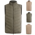 thumbnail image 1 of Lovskoo Mens Winter Coats Quilted Puffer Vest Lightweight Packable Warm Sleeveless Outerwear for Work Travel Vest Coat Olive Green, 1 of 5