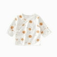 thumbnail image 1 of Zwiiyzr Newborn for Infant Boys Girls Unisex Summer Fall Cotton Baby Clothes Long Sleeve Side-Snap Kimono Tops 0-3 Months White, 1 of 3