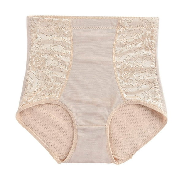 Lovskoo Plus Size Shapewear Shorts for Women Tummy Control Butt Lifter Seamless Postpartum Recovery Waist Trainer Stomach Body Shaper Thigh Slimming Girdles Beige