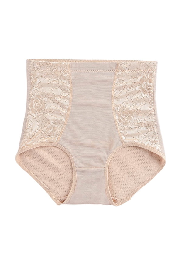 Plus Size Shapewear Shorts for Women Tummy Control Butt Lifter Seamless Postpartum Recovery Waist Trainer Stomach Body Shaper Thigh Slimming Girdles Beige