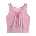 thumbnail image 1 of Lovskoo Plus Size Summer Tops for Women 2024 Tank Tops V Neck Sleeveless Trendy Casual Solid Color Tops Outing Top Pink, 1 of 9