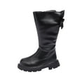 thumbnail image 1 of Zwiiyzr Riding Boots for Girls Rhinestone Bow PU Leather Winter Boots With Zipper Closure and Non-Slip Sole for Little Kid & Big Kids Black, 1 of 9