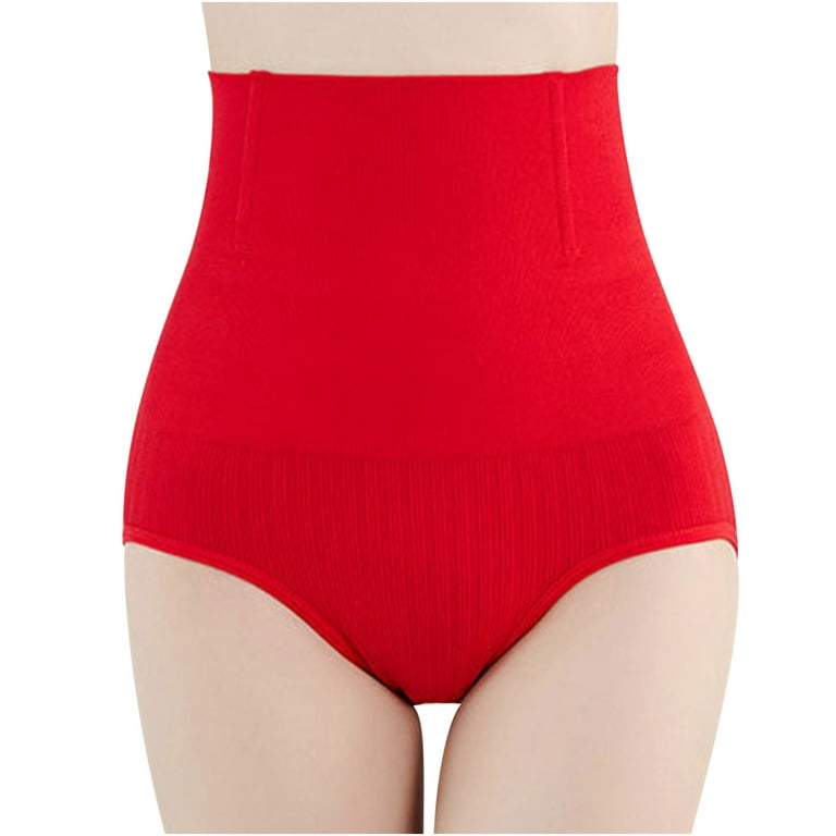 Lovskoo Shapewear Shorts for Women Tummy Control High Waist Seamless Butt  Lifter Waist Trainer Stomach Body Shaper Thigh Slimming Girdles Red