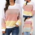 thumbnail image 1 of Lovskoo Sweaters for Women Trendy Comfortable Casual Pullover Long Sleeve Blouse Sweater Beige, 1 of 8