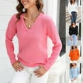 thumbnail image 1 of Lovskoo Sweaters for Women Trendy Comfortable Casual Pullover Long Sleeve Blouse Sweater Light Blue, 1 of 5