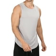 thumbnail image 1 of Lovskoo Tank Top for Men Round Neck Sleeveless Casual Trendy Solid Color Pullover Sports Tank Tops Blouse Vacation Beach Summer Tops Gray, 1 of 8