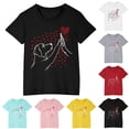 thumbnail image 1 of Zwiiyzr Toddler Boys Girls Cute Cotton T-Shirt Summer Short Sleeve Trendy Round Neck Print Tee Top for 3-10 Years Blue, 1 of 5