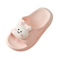 thumbnail image 1 of Zwiiyzr Toddler Boys Girls Shoes 18 Months-8 Years Slippers Slide Sandals Children Summer Cartoon Animals Baby Bathing Shoes for In The Bathroom Pink, 1 of 2