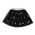 thumbnail image 1 of Zwiiyzr Toddler Kids Girls Tulle Tutu Skirt Embroidery Net Yarn Cute Dance Skirt Solid Color Party Princess Dress Black, 1 of 4