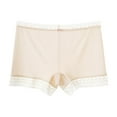 thumbnail image 1 of Lovskoo Under Dress Shorts for Women Solid Color Trendy Slip Shorts Comfortable High Waist Lace Trim Shorts Khaki, 1 of 8