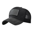 thumbnail image 1 of Lovskoo Unisex Usa Flag Hat for Men Women Adjustable Embroidery American Patriotic Baseball Cap Black, 1 of 4