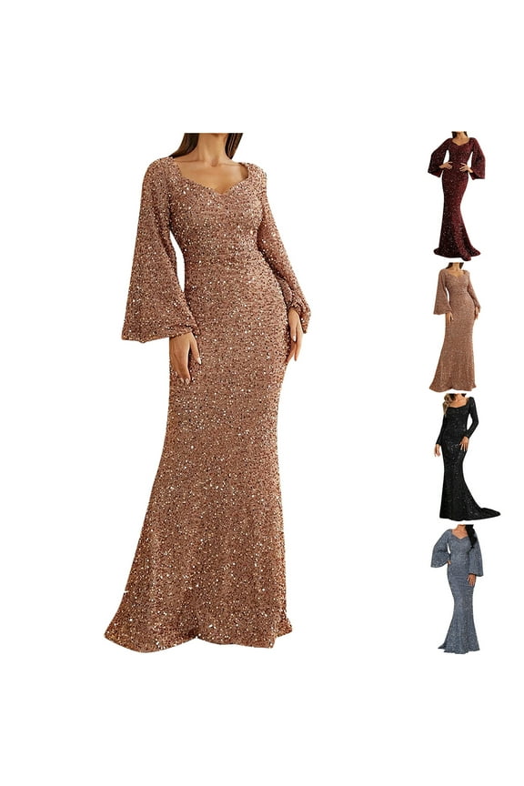 Wedding Guest Dresses for Women Evening Gown Trendy Sequin Slip Dress Sparkly Glitter Party Club Long Wrap Evening Formal Cocktail Dresses 2023 Silver