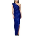 thumbnail image 1 of Lovskoo Wedding Guest Dresses for Women Evening Gown Trendy Solid One Shoulder Sleeveless Split Sequin Skew Shoulder Long Dress Cocktail Dresses 2023 Blue, 1 of 5