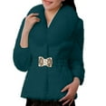 thumbnail image 1 of Lovskoo Women Faux Fur Coat Winter Elegant Thick Warm Fashion Outerwear Short Jacket Green, 1 of 4
