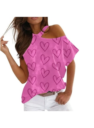 Pink Off Shoulder Fold Over Top – Trendznmore