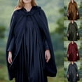 thumbnail image 1 of Lovskoo Women Trench Coat Cape Open Front Cardigan Jacket Shawl Cape Cloak Longline Robe Jacket Outwear Dark Gray, 1 of 9