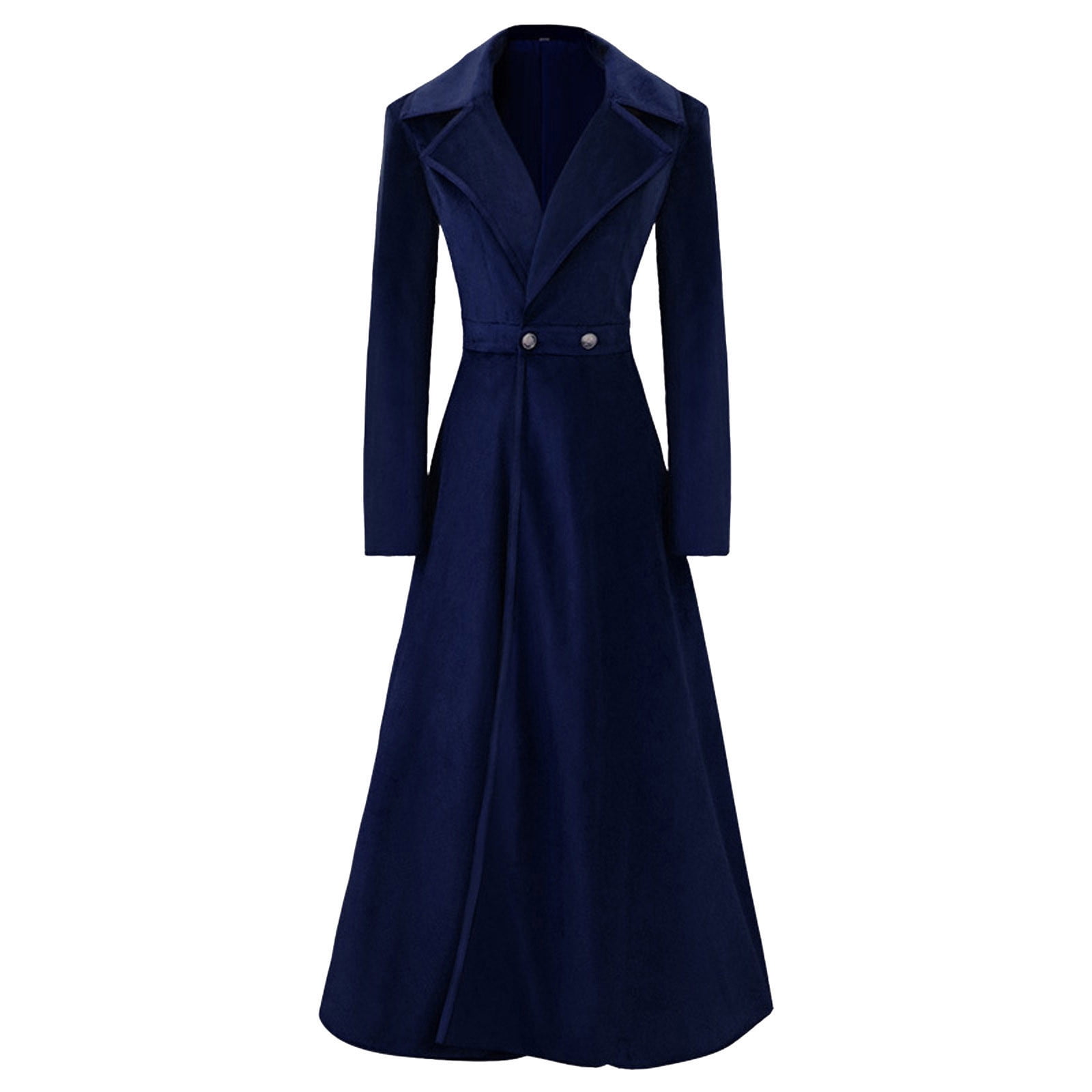 Lovskoo Women Trendy Swing Double Breasted Pea Coat Slim Notch  display picture 1