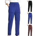 thumbnail image 1 of Lovskoo Women's Corduroy Pants Casual High Waisted Straight Leg Pants Loose Comfy Trousers with Pockets Claret, 1 of 5