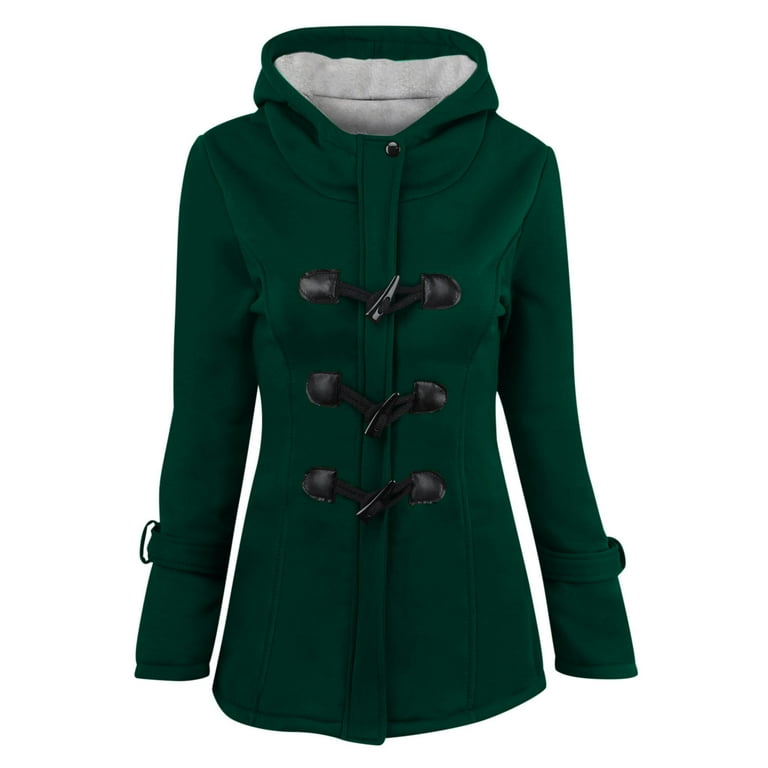 Fleece duffle coat womens best sale