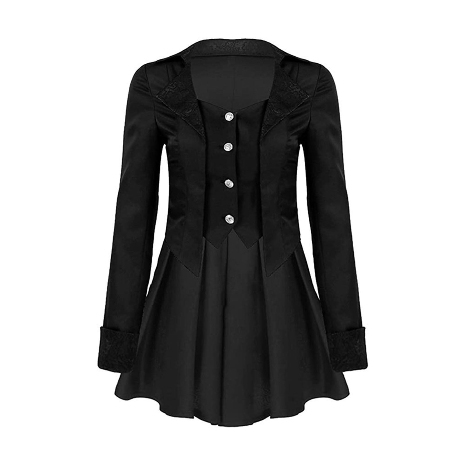 Lovskoo Women's Gothic Steampunk Corset Jacket Halloween Costume Button