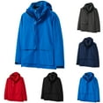 thumbnail image 1 of Lovskoo Women's Rain Jacket Hooded Quilted Jacket Fleece Lined Casual Waterproof Windbreaker Winter Three-In-One Detachable Plus Thickened Jacket Navy, 1 of 5