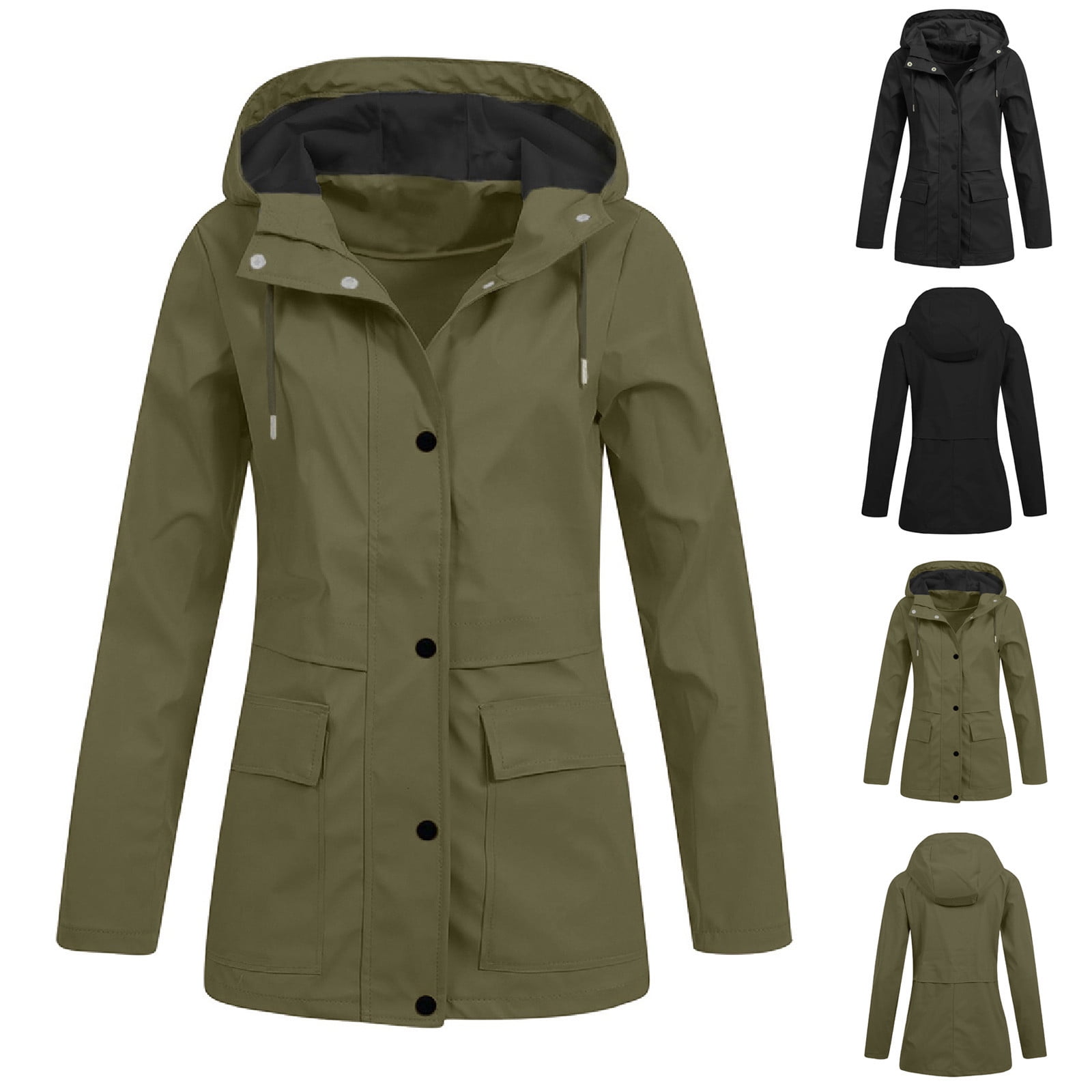 MECALA Women's Casual Spring Fashion Double Breasted Trench