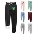 thumbnail image 1 of Lovskoo Women's Winter Sweatpants Shearling Fleece Lined Printing Leggings with Elastic Drawstring Pockets Thick Warm Pants Black, 1 of 9