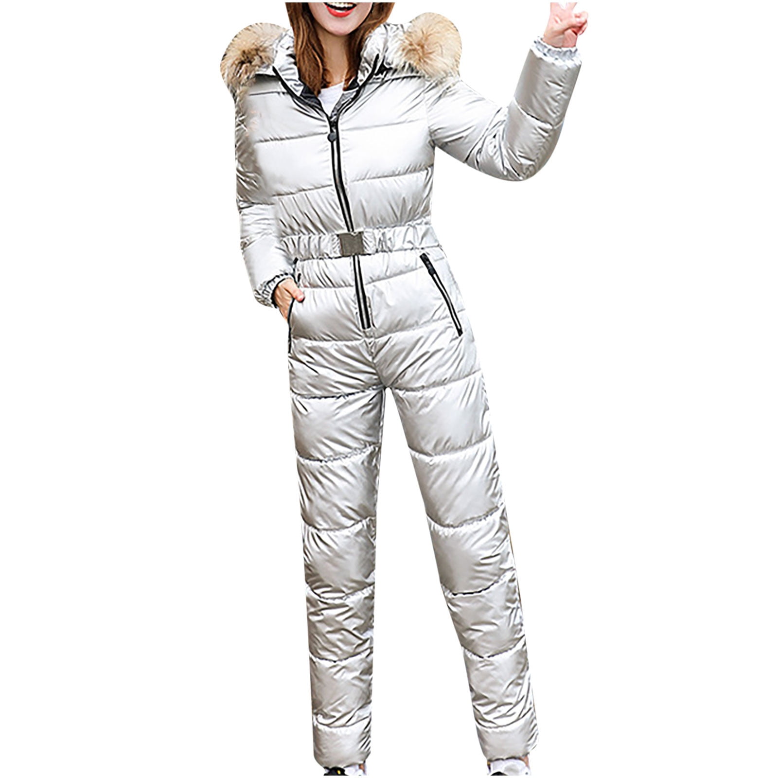 Lovskoo Women's winter outdoor snow sports onepiece coat windproof