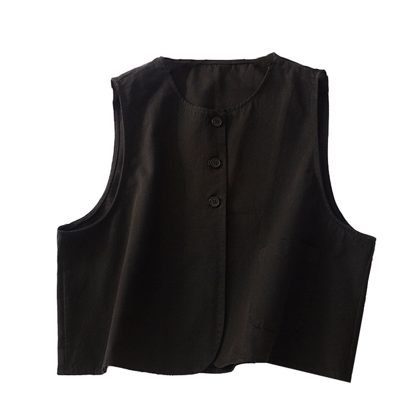 Noriko Linen Sleeveless Vest main image 0