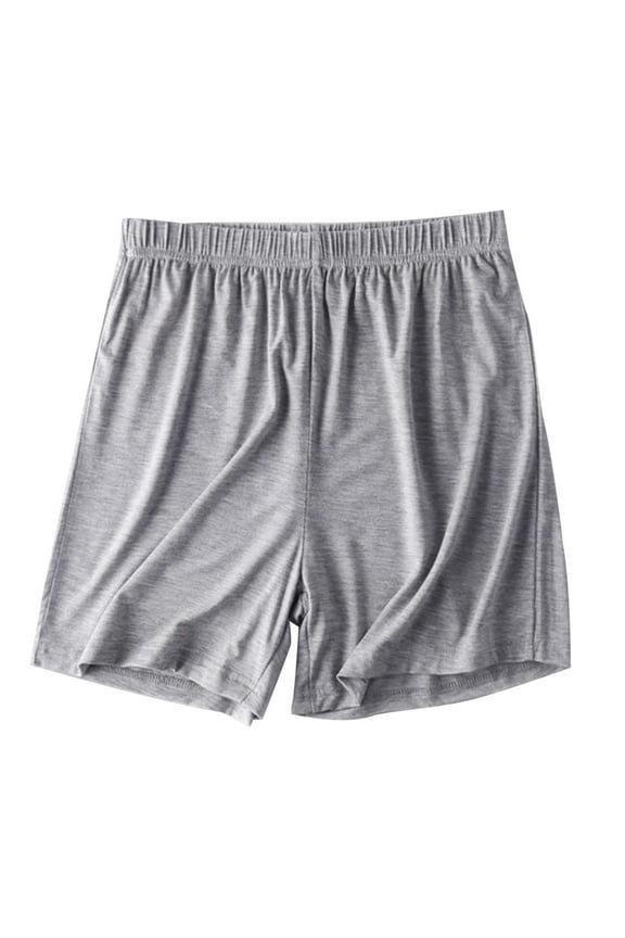 Womens Cotton Pajama Shorts Soft Sleep Shorts for Women Lightweight Summer 2024 Elastic Waist Lounge Bottoms Gray 4XL