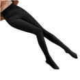 thumbnail image 1 of Lovskoo Womens Fleece Lined Thick Tights Stirrup Leggings Plush Casual Thick Stockings Super Elastic Slim Leggings Black-320G, 1 of 5