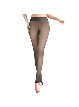 Women's Fleece Lined Tights Thermal Pantyhose Leggings Warm Pantyhose  Leggings Sheer Thick Tights for Winter 