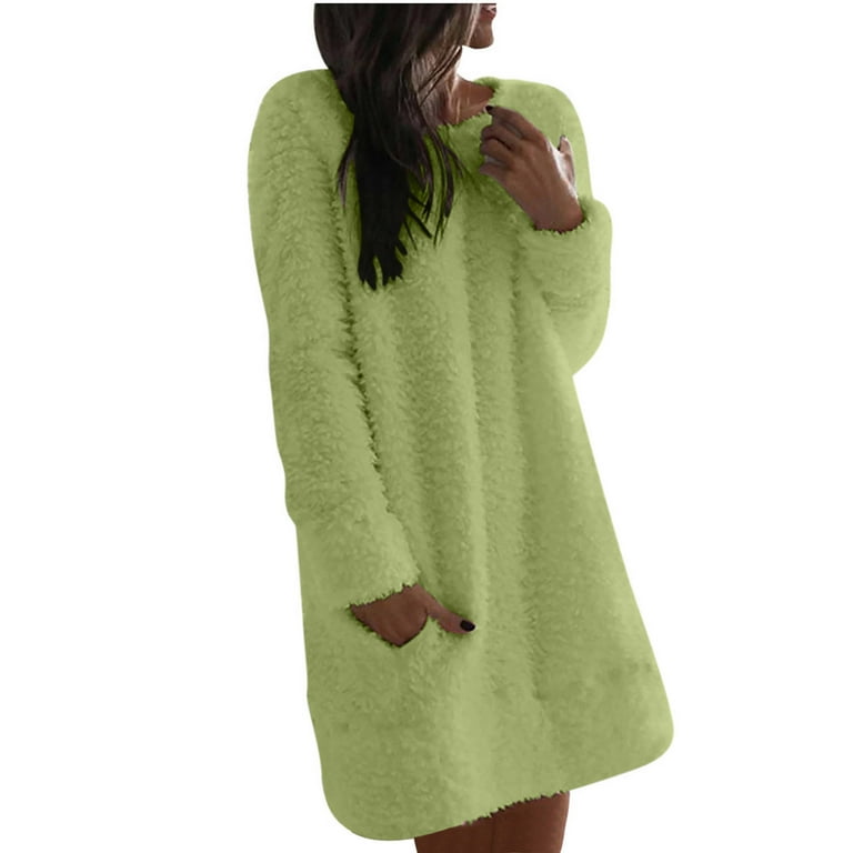 Fleece lounge dress sales