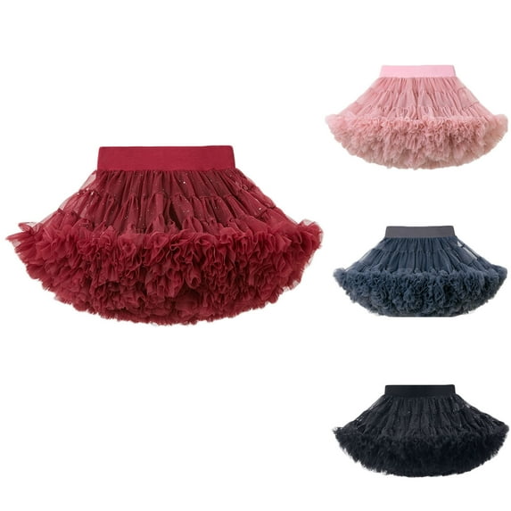 Lovskoo Womens Pleated Tulle Petticoat Tutu Puffy Skirt Short Soft Yarn Princess Skirt for Adult Teen‘S 1950S Vintage Mesh Underskirt Dark Gray