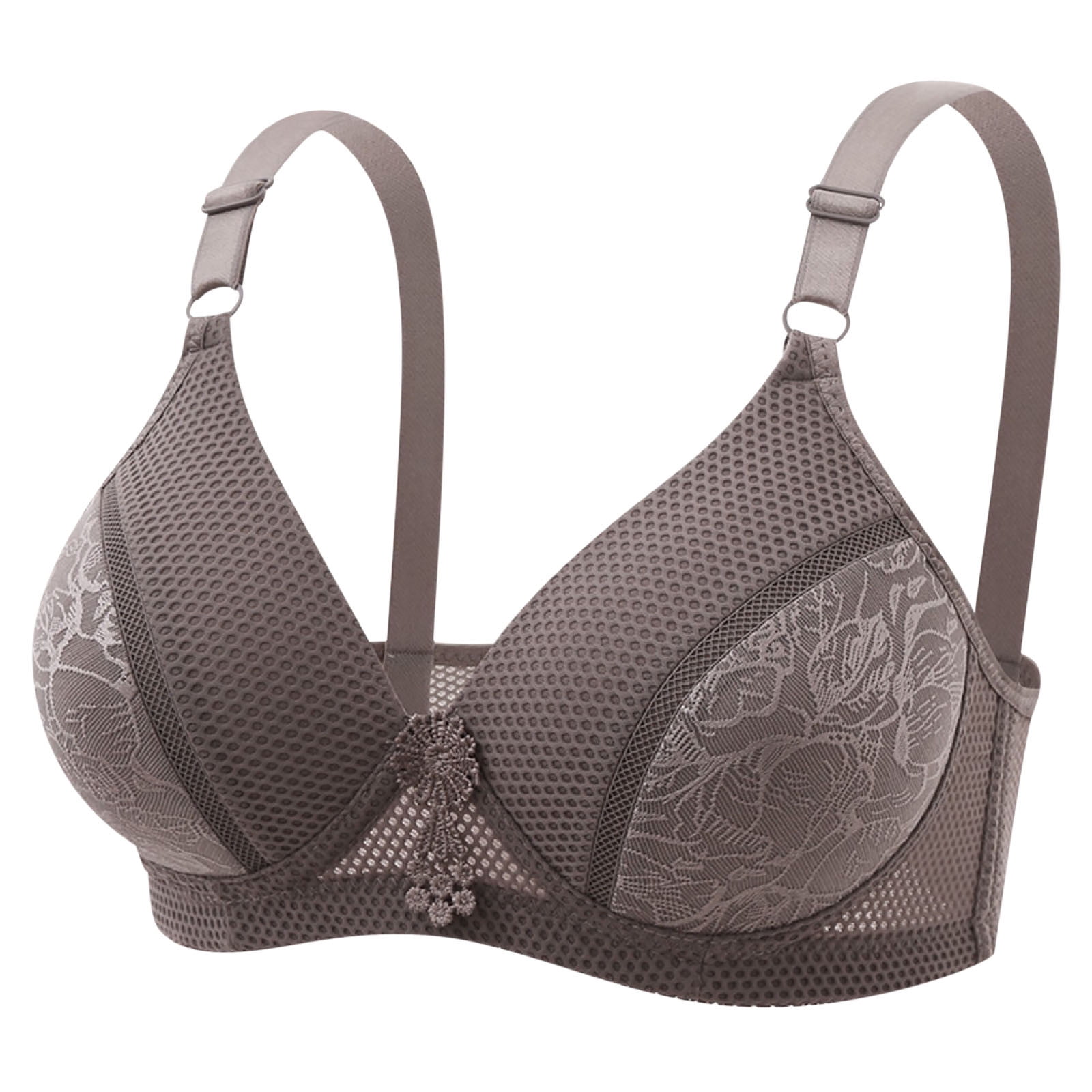 Lovskoo Womens Plus Bra Wireless Bra Full Figure Bra Push Up Bra Bras