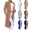 thumbnail image 1 of Lovskoo Womens Winter Coats Pea Coat Casual Double Breasted Outwear Cardigan Slim Coat Overcoat Trench Coat Blue, 1 of 6