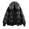 thumbnail image 1 of Lovskoo Womens Winter Coats Quilted Jacket Ladies Thick Warm Long Sleeve Jacket Hooded Overcoat Cotton Padded Outerwear Gray, 1 of 9