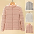 thumbnail image 1 of Lovskoo Womens Winter Coats Quilted Jacket Long Sleeve Outwear Lightweight Thick Warm Coat Cotton Padded Slim Jacket White, 1 of 4